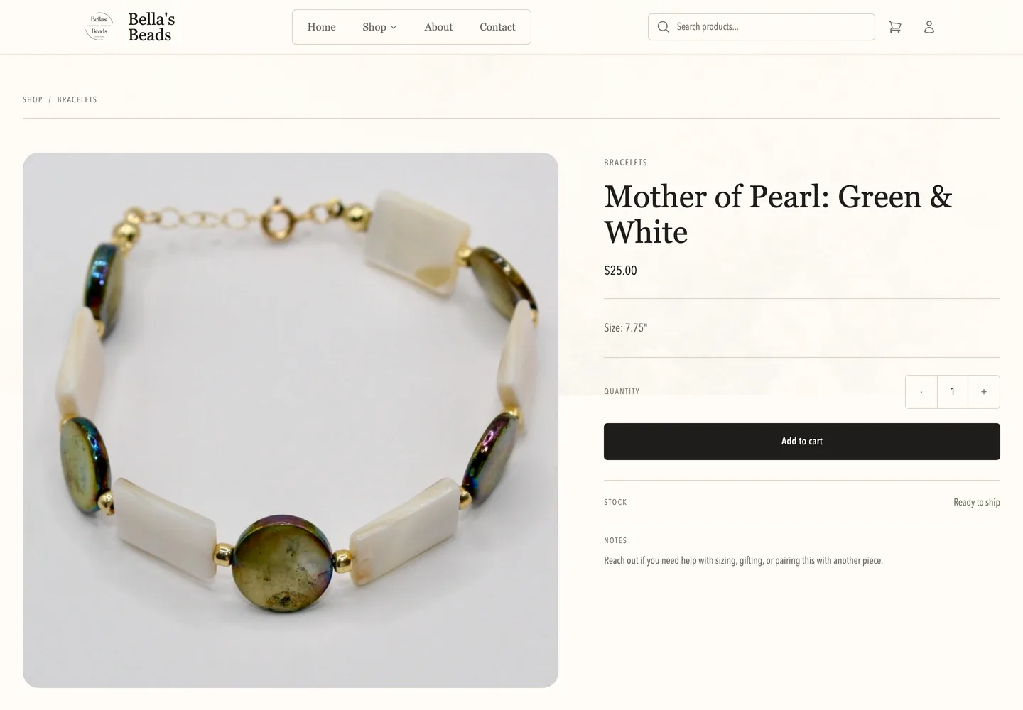 product page